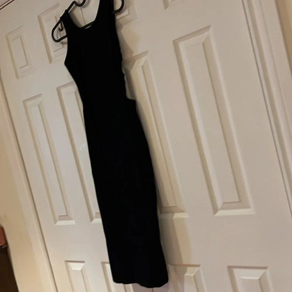 Top shop cut out Ribbed knit body corn  midi Dress Sz 2 - Picture 3 of 12
